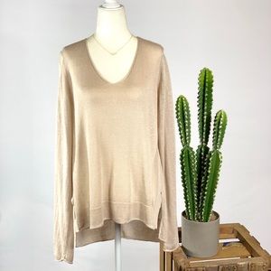 Eighteen68 Tan Knit Sweater Medium
